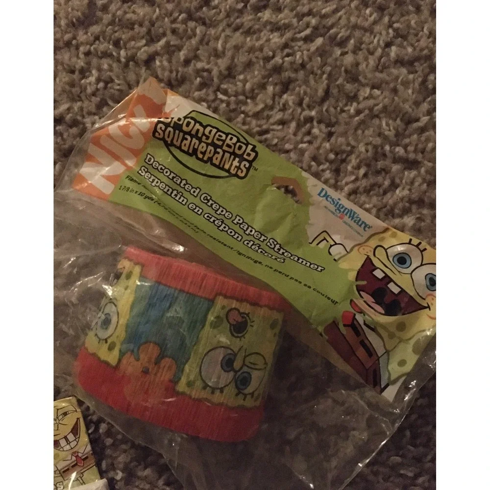 Nickelodeon Spongebob Squarepants Invitations Thank You Notes & Streamer Set